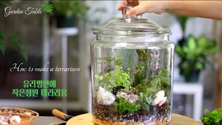 테라리움 만들기와 오래 두고 볼수있는 관리법/테라리움 생각보다 쉬워요/how to Make a Terrarium