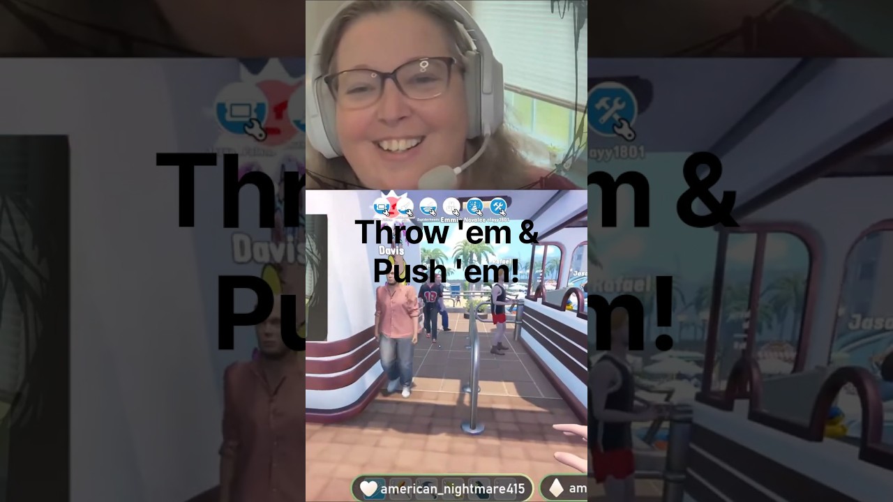 Waterpark Simulator | Throw out the bad ones & push 'em too!