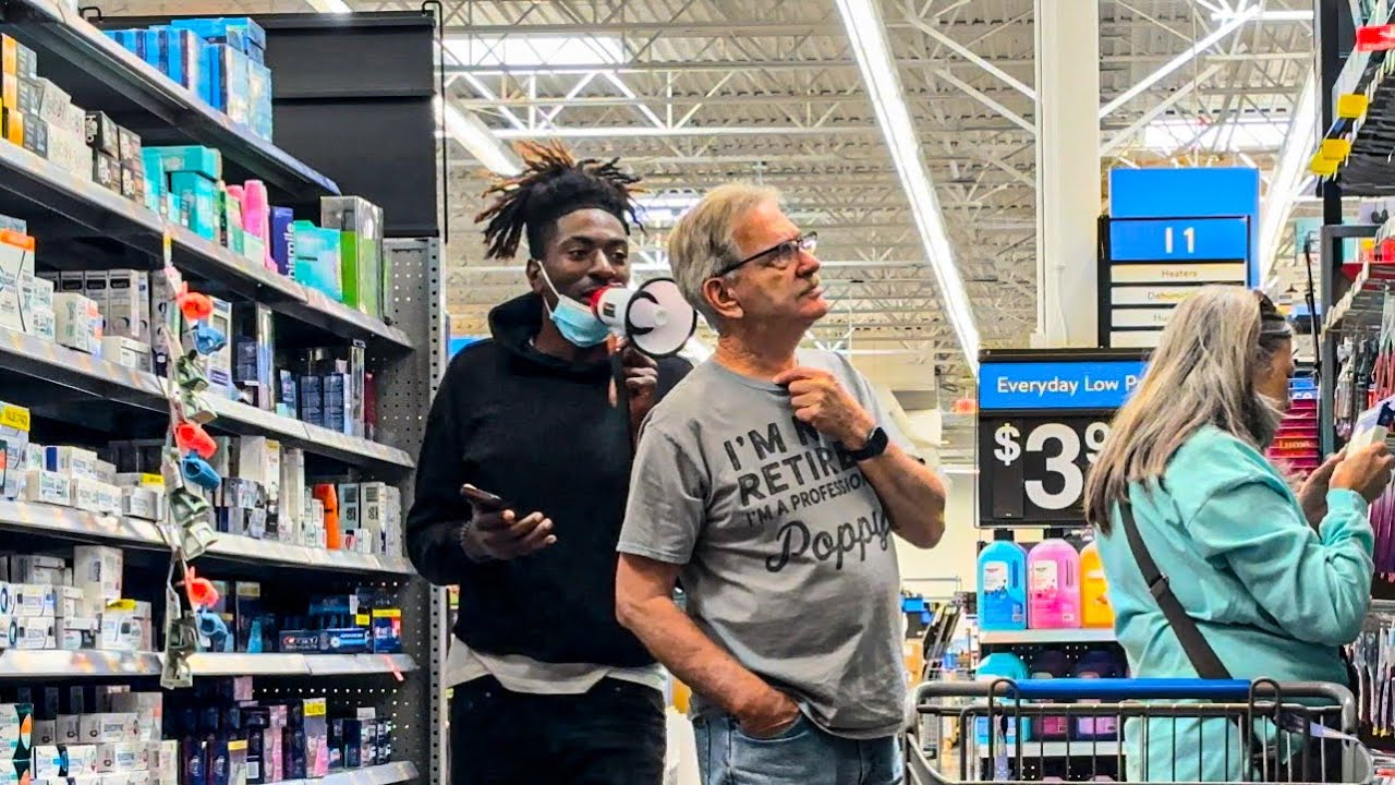 SCREAMING AT PEOPLE WITH A MEGAPHONE