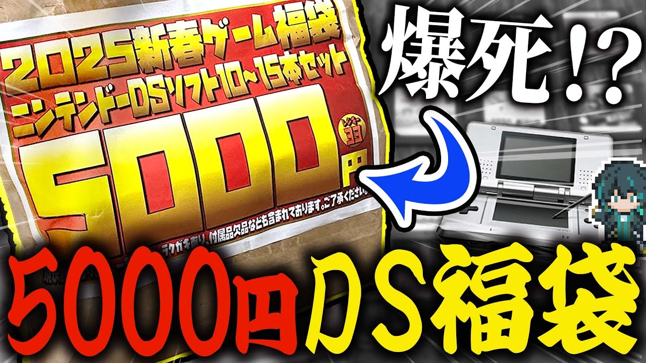 【福袋開封】5,000円のDSソフト福袋を開封したら、賛否が分かれる予想外の展開になりました...【レトロゲーム】