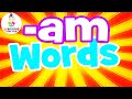 -AM Words for Kids | Read -AM Words for Children (Word Families Series)