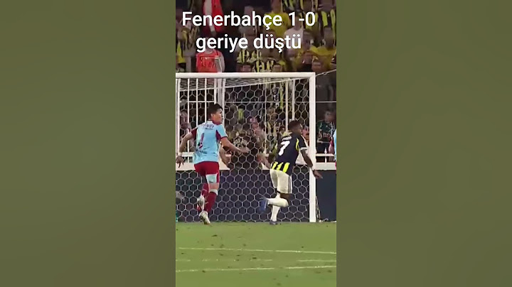 Fenerbahçe 1-0 geriye düştü
