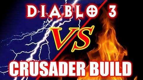 Diablo 3 Crusader Build Gameplay - LIGHTNING VS FIRE