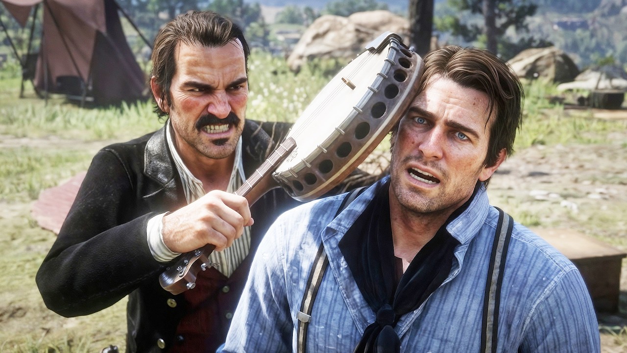 I Antagonized Dutch While He Played Banjo… It Ended Brutally! 😮 RDR2 ...