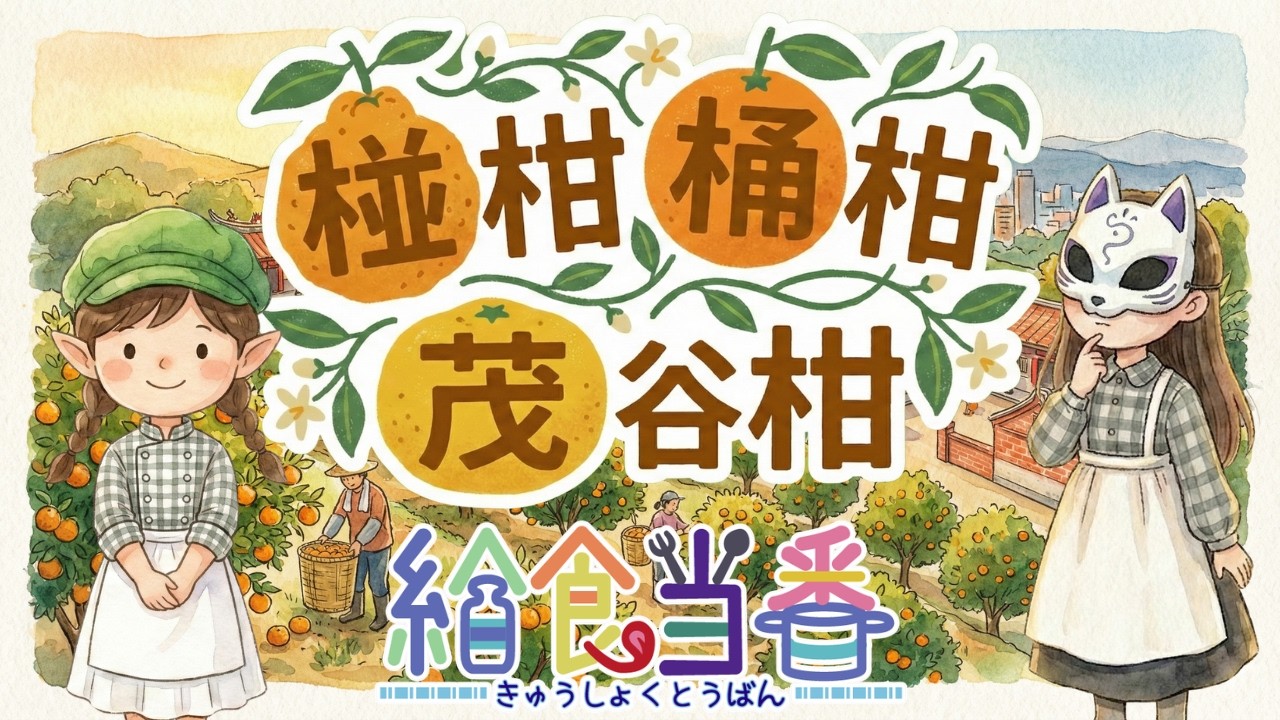 謝謝台灣🍊日本樂團「給食當番」獻唱台中柑橘之歌「椪柑桶柑茂谷柑」/ 日台友好みかん応援ソング #給食當番 #給食当番 #澤口和彥