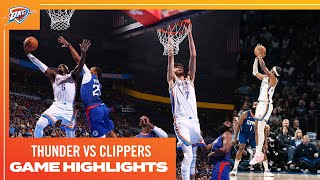 OKC Thunder vs Los Angeles Clippers | Game Highlights | December 21, 2023