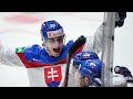 Juraj slafkovsky scores after a denmark turnover 2022 nhl draft iihfworldchampionships