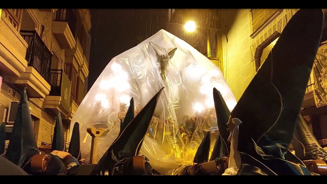 Recogida por la lluvia Procesión Domingo de Ramos Murcia 2024