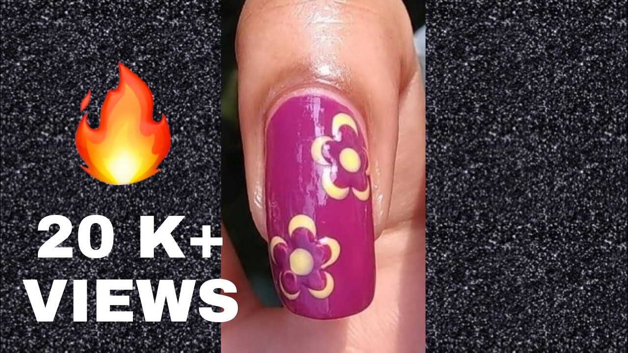 1 minute nail art 🔥 | dotting nail art V9 | nail art tutorials by Sherry