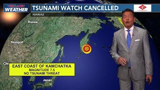 Tsunami watch canceled for Hawaii after M7.5 earthquake off Russia