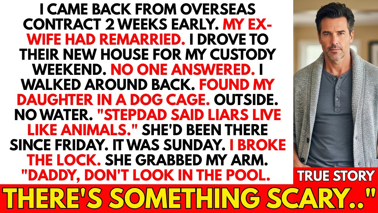 Came Back From Overseas. Found Daughter in a Dog Cage Outside. 