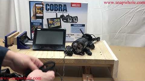 Harbor Freight Cobra 2 Camera Wireless Surveillance Security System - Unbox and Review
