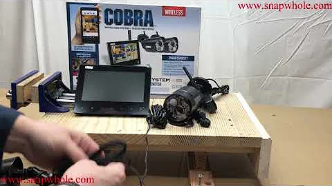 Harbor Freight Cobra 2 Camera Wireless Surveillance Security System - Unbox and Review