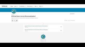 Ethical Data Use in Personalization Trailhead | #trailheadbadges