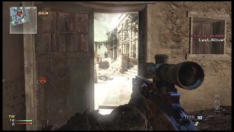 Cod Mw3 faceOff 2v2 S&D Sniper With Ramdon Person