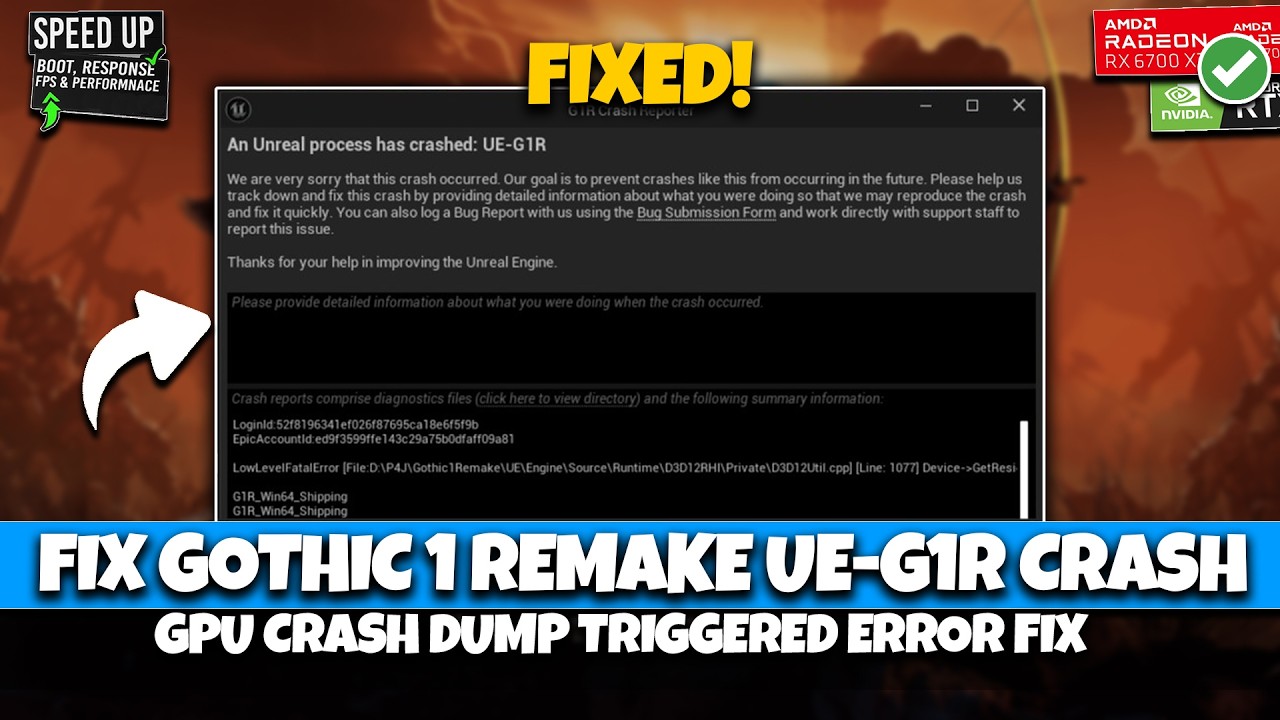 How To Fix Gothic 1 Remake Crashing, Not Launching, UE-G1R Fatal