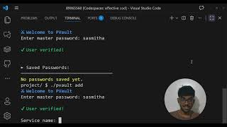 PVault | CS50x 2025 | Final Project | Password Manager using C and SQLite