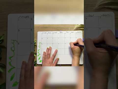 May’s Monthly Calendar - Plant theme 🌿💚