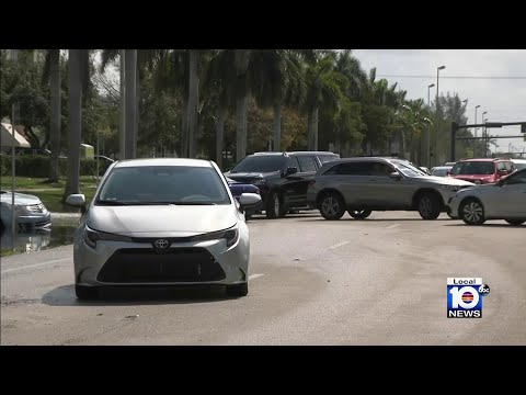 New video shows harrowing moments during floods in Hollywood, Dania Beach area