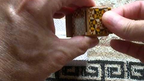 Mame 18 Step Yosegi Japanese Puzzle Box by Yoshio Okiyama !