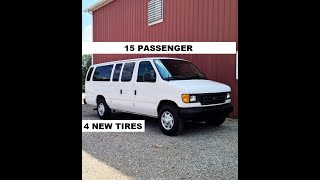 SOLD!!  2003 Ford E-350 15 Passenger Extended!