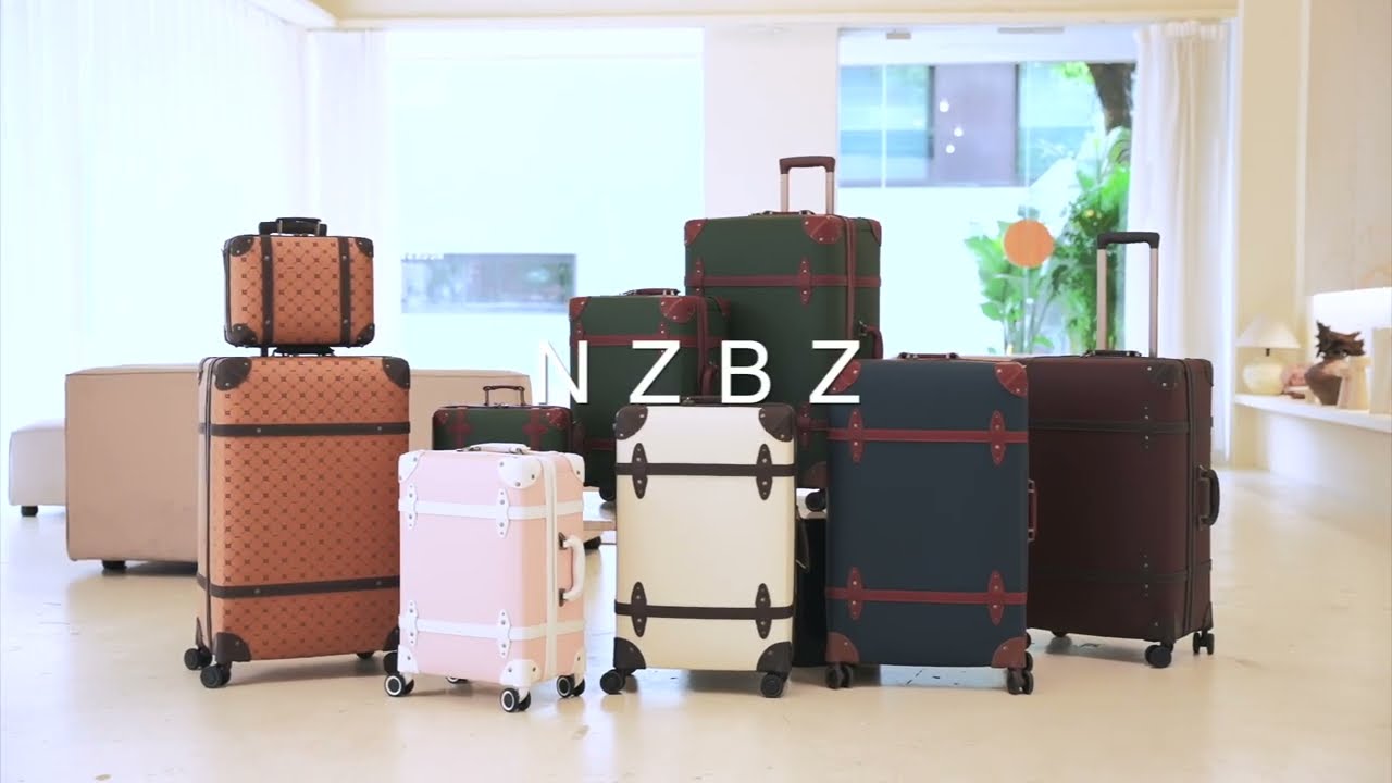 Vintage Luggage in Stunning Colors | urecity Retro Zipper Suitcase Collection 🧳