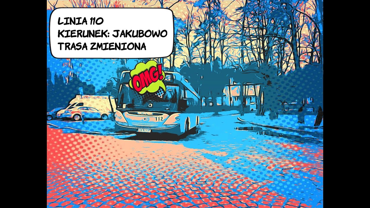 Linia 110 - Kierunek: Jakubowo - Trasa Zmieniona, Scania OmniCity MPK Olsztyn - 112