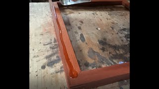 Building A Picture Frame For Silk Screens With Padauk.