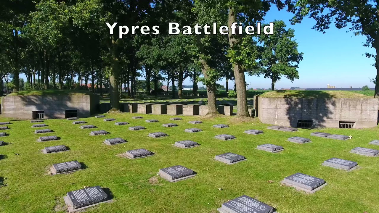 Ypres Battlefield, Langemarck, Langemark German Cemetery, WW1
