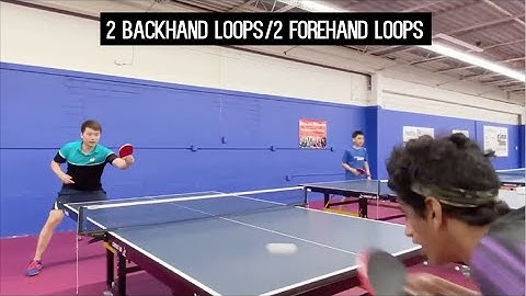 Butterfly Training Tip with Jishan L. - 2 Backhand Loop & 2 Forehand Loops