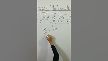 😳 CLEAN BASIC MATHEMATICS 35% of 70=? NO CALCULATORS ALLOWED! #Shorts