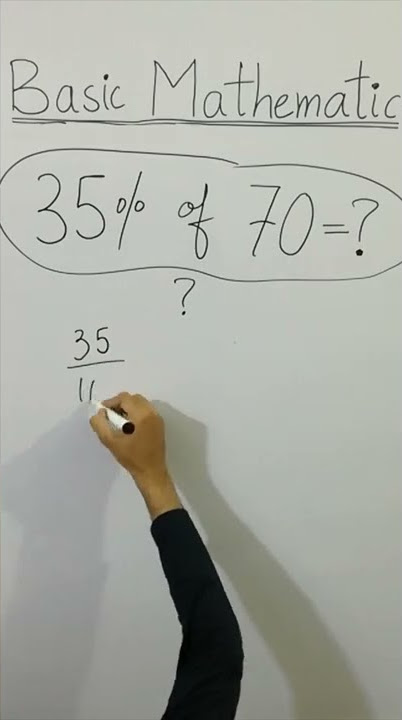 😳 CLEAN BASIC MATHEMATICS 35% of 70=? NO CALCULATORS ALLOWED! #Shorts