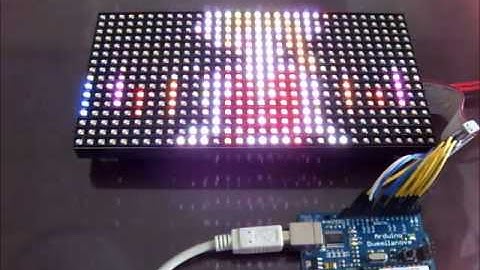 Fullcolor LED matrix(32x16) with Arduino