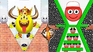 DRAW TO SMASH vs HIDE BALL - All Levels New UPDATE Satisfying Double gameplay Walkthrough ios #hide