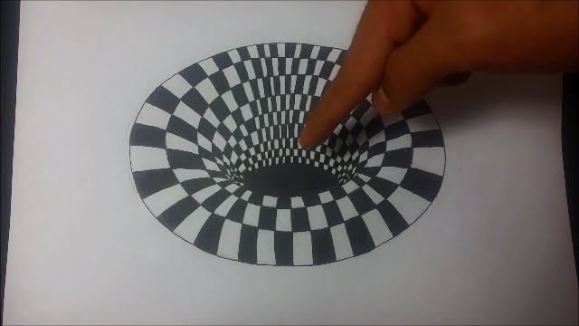Speed Drawing a Hole / Como Dibujar a Hole (ilusión óptica ...