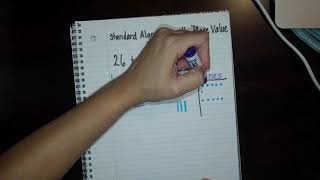 Standard Algorithm with Place Value Chart for 3rd grade