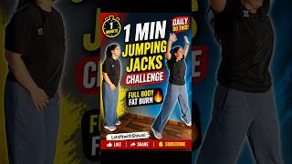 “🔥 1 Minute Jumping Jacks Challenge | Full Body Fat Burn” #letsfitshivani#viral #fitnessmotivation
