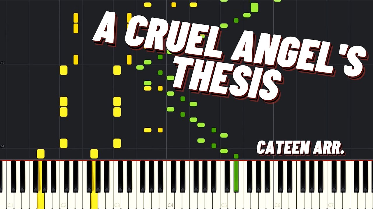 cruel angel's thesis piano easy