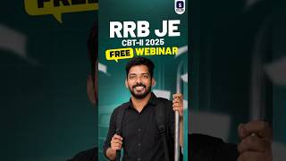 Free RRB JE CBT-2 Strategy Webinar | Register Now! 🎟️ SCORE ACADEMY