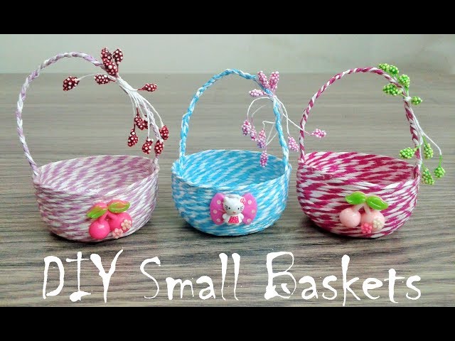 How to make Cute Baskets, DIY Small Baskets 