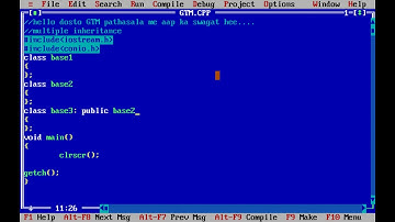 Multiple inheritance in C++ Example of Sum of two numbers