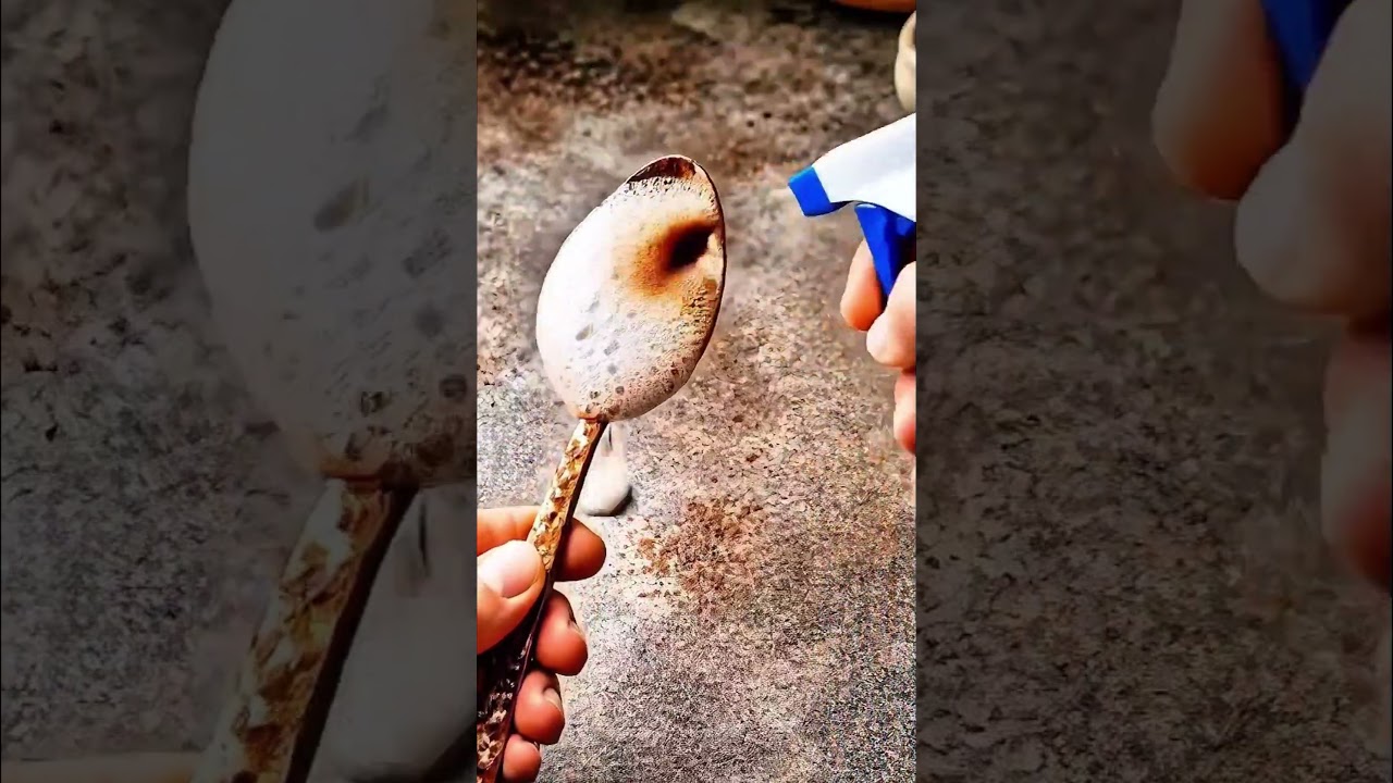 cleaning rust on tablespoons 