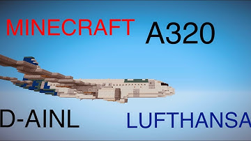 #Minecraft airbus Lufthansa a320 livery of the week!