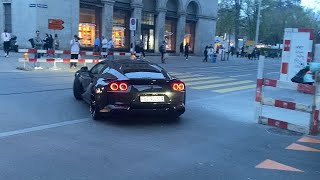 LOUDEST FERRARI EVER!!? Crazy straight piped 812 with novitec  exhaust in Zürich