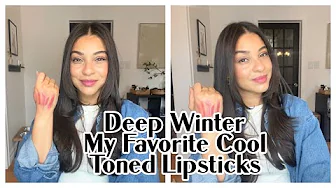 The Best Cool Toned Lipsticks for DEEP WINTER Color Analysis