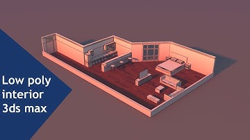 Low poly interior - 3ds max beginner tutorial part - 2