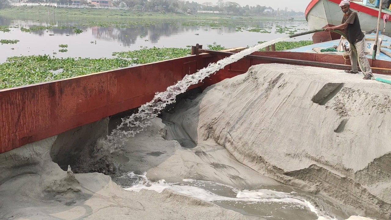 Liquid Power: How Giant Water Jets Mine Sand | Oddly Satisfying Industrial Process