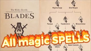 The Elder Scrolls Blades Magic Spells