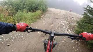 Whistler bike park Blue velvet runs