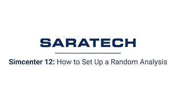 How to Set Up a Random Analysis in Simcenter 12